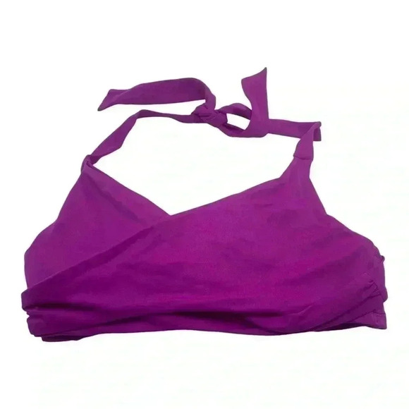 Athleta bikini top and bottom wrap halter top and full reversible bikini - Picture 2 of 9